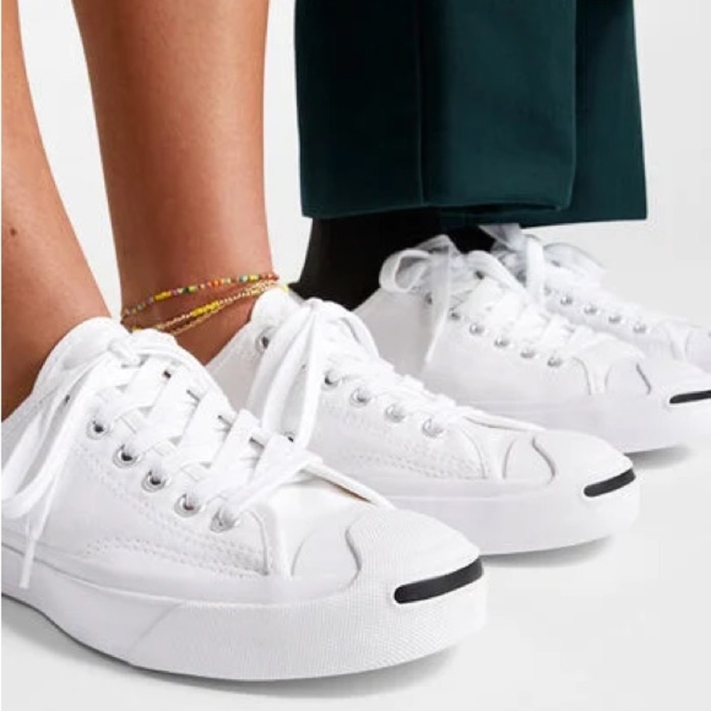 Jack Purcell White Canvas Sneakers | Women’s 8.5 | New No Tags